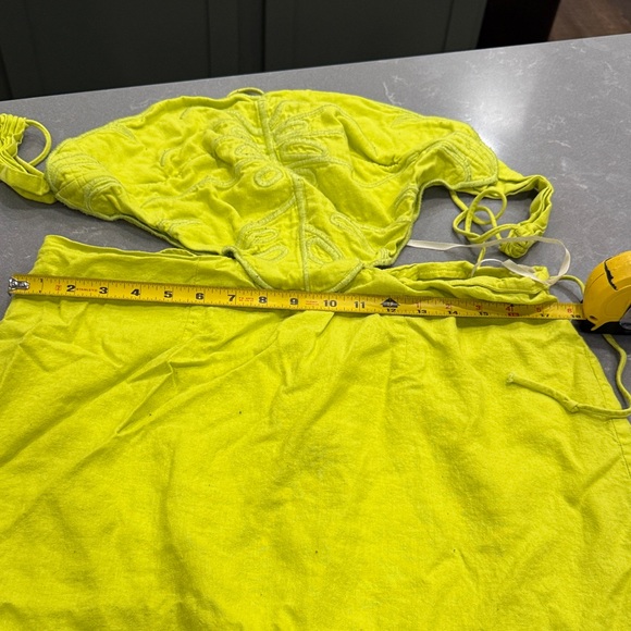 FARM Rio Sunny Yellow Halter Mini Dress - Picture 4 of 6